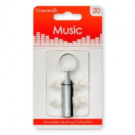 Špunty do uší na hlasitou hudbu Crescendo Music 20